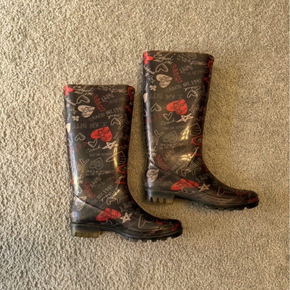 Coach Rain-boots, size 7 - Picture 1 of 2